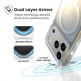 Удароустойчив хибриден кейс с Magsafe за iPhone 17 Pro - Speck Presidio Lux Hyper Mirror Glitter MagSafe Case (прозрачен-сребрист) 6
