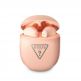Безжични блутут слушалки със зареждащ кейс за мобилни устройства - Guess Triangle Logo 5.0 4H Stereo TWS Headset (розов) 1