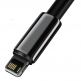 USB към Lightning кабел за Apple устройства с Lightning порт (200 см) - Baseus Tungsten Gold Lightning to USB Cable (CALWJ-A01) (черен) 1