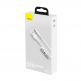 Кабел с магнитни конектори за Apple продукти с Lightning, microUSB и USB-C (100 см) - Baseus Zinc Magnetic Safe Fast Charging Data Cable (CA1T3-B02) (бял) 9