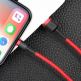 Lightning USB кабел за Apple устройства с Lightning порт (300 см) - Baseus Cafule USB Lightning Cable (CALKLF-R09) (червен) 6