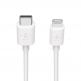 MFI сертифициран USB-C към Lightning кабел за Apple устройства с Lightning порт (120 см) - Belkin Mixit Boost Charge USB-C to Lightning Cable PD 18W (бял) 2