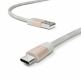 USB-A към USB-C 2.0 плетен кабел за устройства с USB-C порт (100 см) - Vonmahlen Premium Cable USB-A to USB-C (розово злато) 3