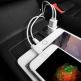 Зарядно за кола с 2xUSB изходa (4.8A) и Lightning кабел за iPhone, iPad и iPod с Lightning порт - Hoco Dual USB Car Charger 4.8A & Lightning Cable Z12 (бял) 4