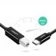 Кабел за принтер и други външни устройства USB-C Male към USB-B Male (100 см) - Ugreen US241 USB-C To USB-B 2.0 Printer Cable (черен) 4