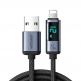 Joyroom USB-A to Lightning Cable with LED Display - USB-A към Lightning кабел с LED дисплей за Apple устройства с Lightning порт (120 см) (черен) 11