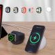 Силиконова поставка за зареждане на iPhone и Apple Watch чрез поставяне на Apple MagSafe Charger и Apple Watch кабел - Choetech Silicone Charging Stand for MagSafe and Apple Watch (черен) 4