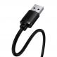 Удължителен USB-A кабел (150 см) - Baseus AirJoy USB 2.0 Extension Cable (черен) 2
