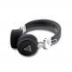 Безжични блутут слушалки с микрофон за мобилни устройства - Guess PU Grained Triangle Logo ENC Bluetooth Headphones (черен) 1