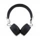 Безжични блутут слушалки с микрофон за мобилни устройства - Guess PU Grained Triangle Logo ENC Bluetooth Headphones (черен) 2