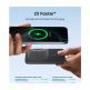 Преносима външна батерия с USB-C порт и безжично зареждане с MagSafe - Anker Qi2 Nano MagSafe Wireless Ultra Slim Power Bank 5000 mAh 15W (черен) 4
