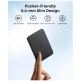 Преносима външна батерия с USB-C порт и безжично зареждане с MagSafe - Anker Qi2 Nano MagSafe Wireless Ultra Slim Power Bank 5000 mAh 15W (черен) 5