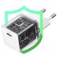 Захранване за ел. мрежа с USB-C изход с технология за бързо зареждане и USB-C към USB-C кабел - Baseus Palm 1C USB-C PD Wall Charger 20W With USB-C Cable (P10111602213-01) (бял) 12