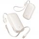 Външна батерия с вграден USB-C и Lightning кабел и USB-C, USB-А портове - Baseus Qpow3 Ultra EnerFill Power Bank With USB-C And Lightning Cable 22.5W 20000mAh (бежов) 1