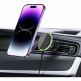 Магнитна поставка за радиатора на кола с безжично зареждане за iPhone с MagSafe - Tech-Protect MM15W-V3 MagSafe Air Vent Car Mount 15W (черен) 5
