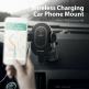 Поставка за кола с безжично зареждане за Qi съвместими смартфони - Ravpower Wireless Chargering Car Holder 10W (черен) 4
