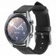 Кожена каишка за Samsung Galaxy Watch, Huawei Watch, Xiaomi, Garmin и други часовници с 20мм захват - Spigen Retro Fit Band 20mm (черен) 4