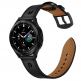 Кожена каишка от естествена кожа за Galaxy Watch, Huawei Watch, Xiaomi, Garmin и други (20мм) - Tech-Protect Leather Screw Band 20mm (черен) 1