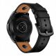 Кожена каишка от естествена кожа за Galaxy Watch, Huawei Watch, Xiaomi, Garmin и други (20мм) - Tech-Protect Leather Screw Band 20mm (черен) 2