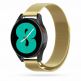 Каишка от неръждаема стомана за Samsung Galaxy Watch, Huawei Watch, Xiaomi, Garmin и други часовници с 20мм захват - Tech-Protect Milanese Steel Band 20mm (златист) 4