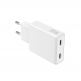 Захранване за ел. мрежа за мобилни устройства с 2xUSB-C изходи и с технология за бързо зареждане - 4smarts GaN PDPlug Slim Duos 2C Wall Charger 65W (бял) 3