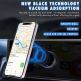 Магнитна поставка за кола с безжично зареждане за iPhone с Magsafe - Techsuit (HOLD253) Premium Car Holder with Wireless Charging and Magsafe (черен) 2