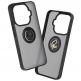 Хибриден удароустойчив кейс с пръстен против изпускане за Xiaomi 15T Pro - Techsuit Glinth Hybrid Case (черен-прозрачен) 2