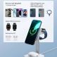 Тройна поставка (пад) за безжично зареждане за iPhone с Magsafe, Apple Watch, AirPods Pro и Qi съвместими устройства - ESR CryoBoost 3-in-1 Magnetic MagSafe Wireless Charger (черен) 6