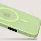 Хибриден удароустойчив кейс с MagSafe за iPhone 17 - Benks Magnetic Lucid Armor Camera Control Case (зелен) 4