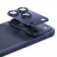Предпазни стъклени лещи с цяла метална плочка за камерата на iPhone 17 Pro Max - Benks Glass Warrior Metal Lens Protector Tempered Glass (син) 1