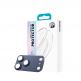 Предпазни стъклени лещи с цяла метална плочка за камерата на iPhone 17 Pro Max - Benks Glass Warrior Metal Lens Protector Tempered Glass (син) 3