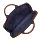 Knomo Foster Leather Laptop Briefcase - луксозна кожена чанта за преносими компютри до 14 инча (кафяв) 6