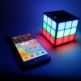Rubiks Bluetooth LED Speaker - безжичен Bluetooth спийкър с LED визуализация за мобилни устройства 1