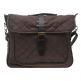 Kangol Quilted Satchel Bag - полиестерна чанта с дръжки и презрамка за преносими компютри до 15.4 инча (кафява) 1
