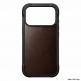Хибриден кожен (естествена кожа) удароустойчив кейс с MagSafe за iPhone 17 Pro - Nomad Rugged Leather Horween MagSafe Case (тъмнокафяв) 2