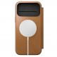Кожен калъф (естествена кожа), тип портфейл с MagSafe за iPhone 17 Pro Max - Nomad Modern Leather Folio MagSafe Case (кафяв) 1