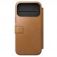 Кожен калъф (естествена кожа), тип портфейл с MagSafe за iPhone 17 Pro Max - Nomad Modern Leather Folio MagSafe Case (кафяв) 2