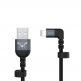 Adam Elements PeAk II USB/Lightning Cable - сертифициран Lightning кабел за DJI Remote Controller (30см) (сив) 2