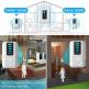 TeckNet WA848 Plug-In Wireless Doorbell - комплект иновативен безжичен звънец с два предавателя за входна врата (бял) 3