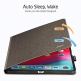 ESR Premium Simplicity Folio Case - текстилен калъф и поставка за iPad Pro 11 (светлосин) 1
