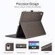 ESR Premium Simplicity Folio Case - текстилен калъф и поставка за iPad Pro 11 (светлосин) 3