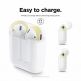 Elago Airpods Secure Fit - антибактериални силиконови калъфчета за Apple Airpods (бял) (4 броя) (жълт) 1