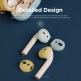 Elago Airpods Secure Fit - антибактериални силиконови калъфчета за Apple Airpods (бял) (4 броя) (жълт) 6