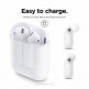 Elago Airpods Secure Fit - антибактериални силиконови калъфчета за Apple Airpods (бял) (4 броя) (розов) 1