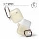 Elago Airpods Silicone Hang Case - силиконов калъф с карабинер за Apple Airpods (златист-фосфоресцираш) 2