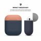 Elago Duo Silicone Case - силиконов калъф за Apple Airpods (тъмносин) 2