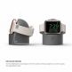Elago W2 Watch Stand - силиконова поставка за Apple Watch (тъмносива) 5