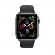 Apple Watch Series 4, 44mm Space Black Stainless Steel Case with Black Sport Band, GPS + Cellular - умен часовник от Apple 1