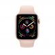 Apple Watch Series 4, 44mm Gold Aluminum Case with Pink Sand Sport Band - умен часовник от Apple 1