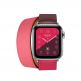 Apple Watch Hermès Series 4, 40mm Stainless Steel Case with Bordeaux/Rose Swift Leather Double Tour, GPS + Cellular - умен часовник от Apple 1